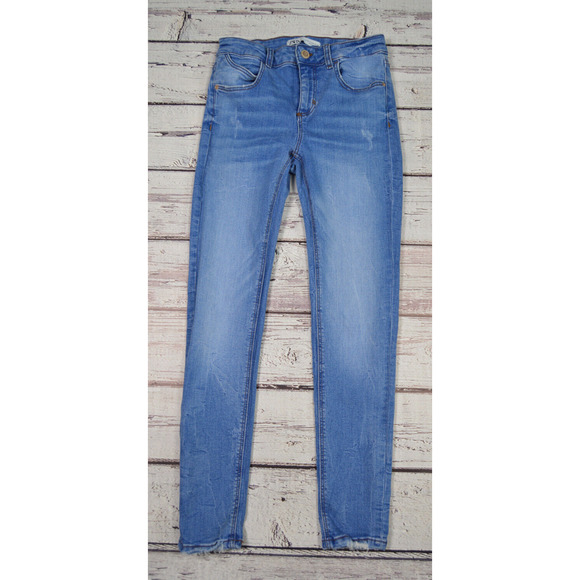 Zara Skinny Blue Jeans Women Juniors Teens Size 4 Pre-Owned - Picture 1 of 12